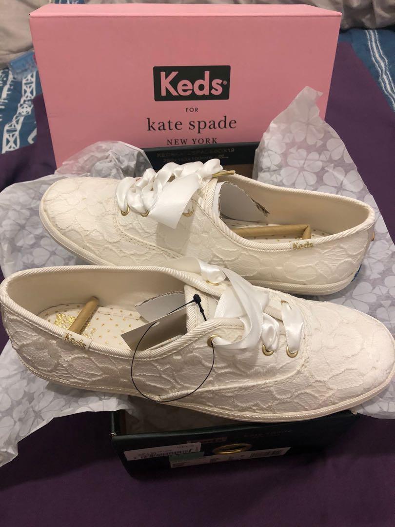 keds x kate spade new york champion lace sneakers, Women's Fashion, Footwear,  Sneakers on Carousell