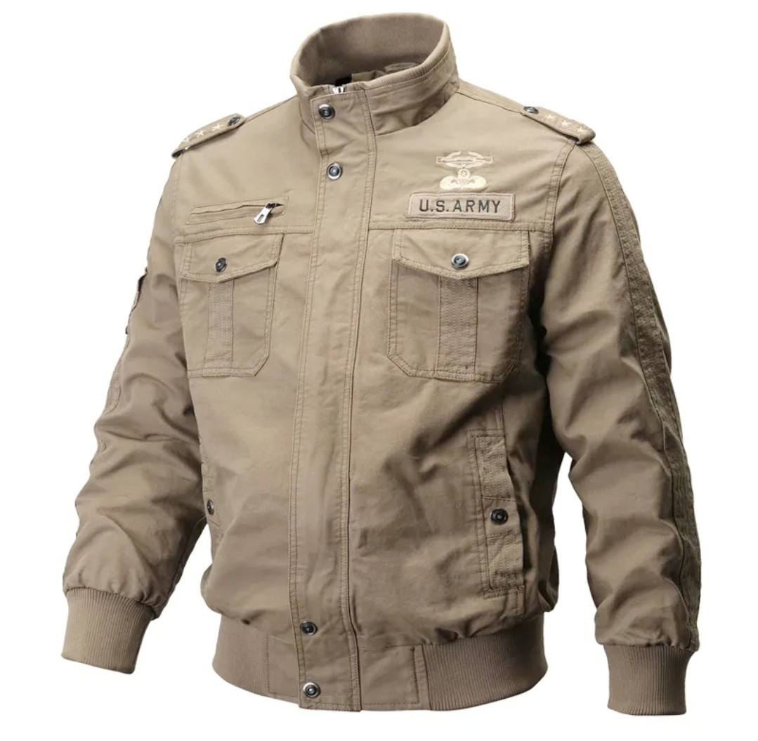 military jacket beige