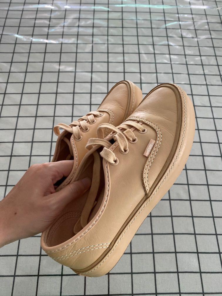 Vans rose leather sale