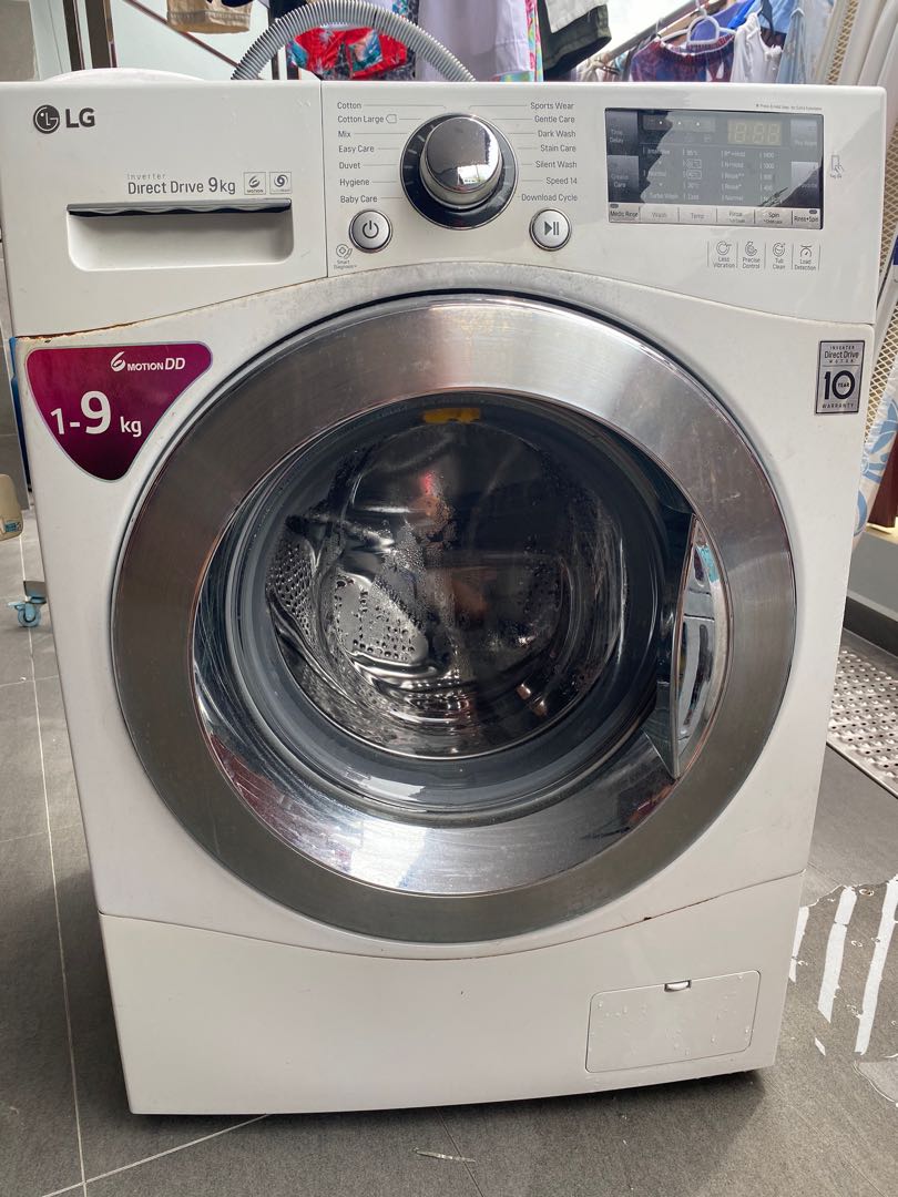 Lg Washing Machine 9kg direct drive, TV & Home Appliances, Washing Machines and Dryers on Carousell