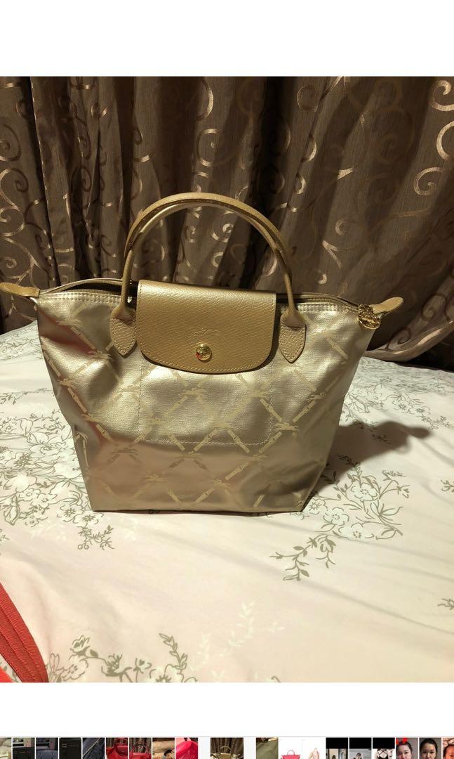 Longchamp gold bag clearance