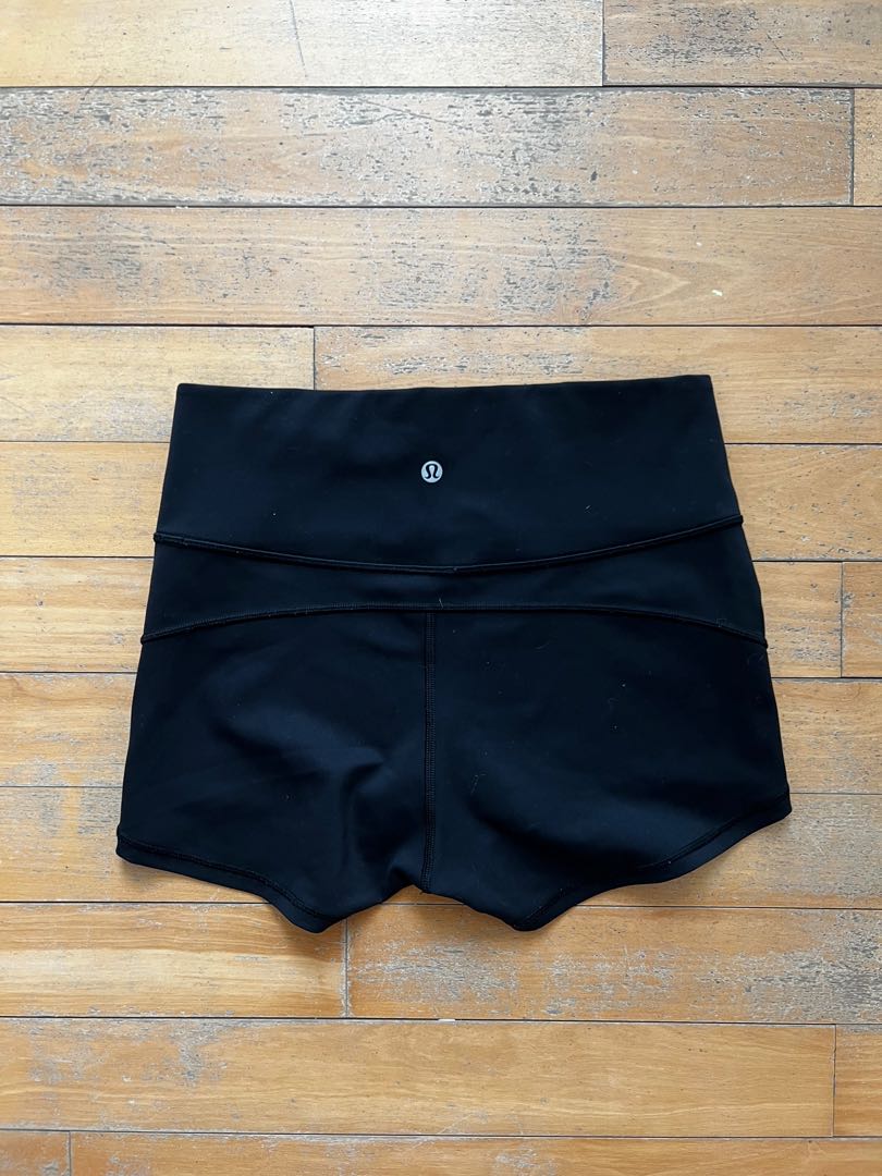 Black High Rise Spandex Shorts