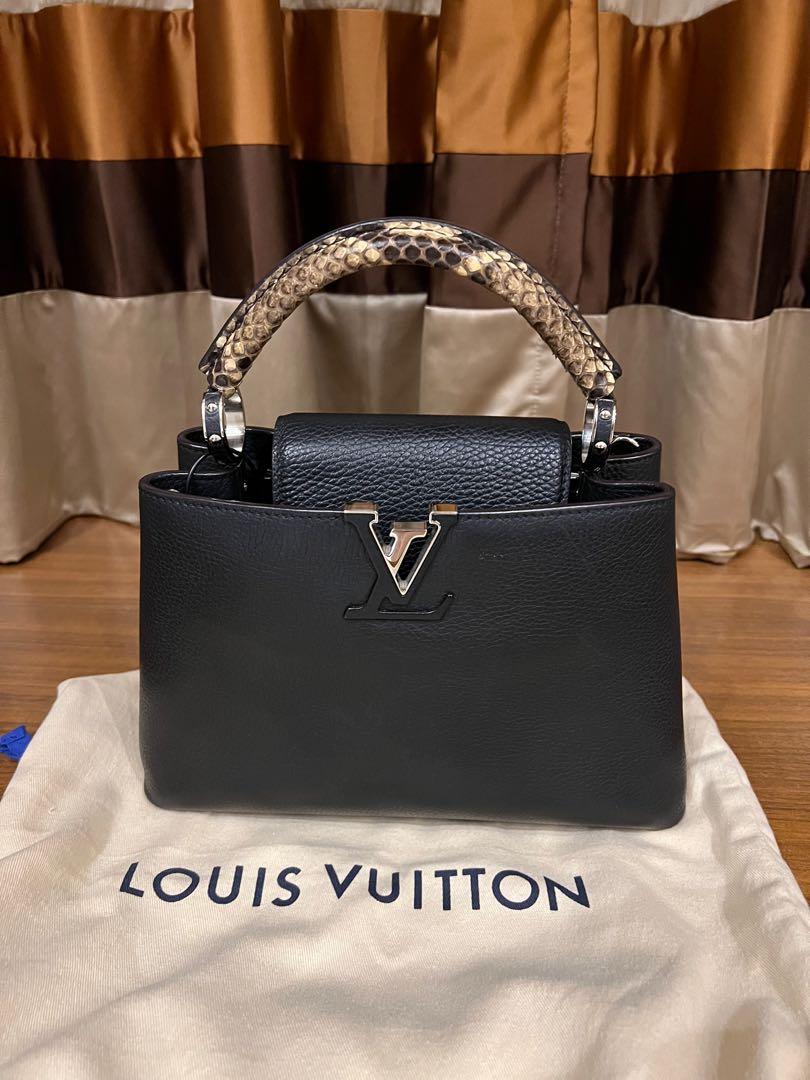 Louis Vuitton Python Capucines BB Bag with Gold Hardware