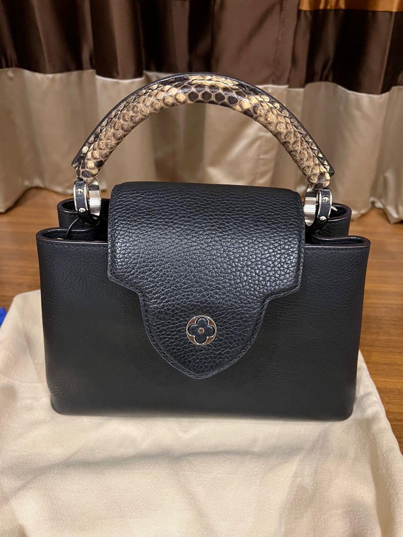 Louis Vuitton Capucines BB Top Handle Bag - python leather For Sale at  1stDibs