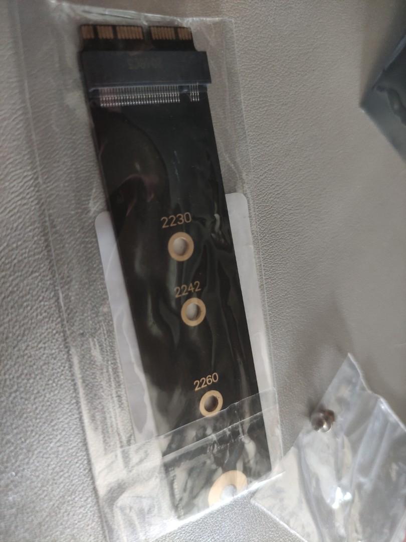 M.2 NVME for MBA 2013-2017 (Category: Cables & Adaptors) located in Paranaque City. Submitted by mispelled (Listing ID 1157346071, Image 2). Description: brand new item. bought the wrong model thats why am selling this. buyer checks for compatibility..