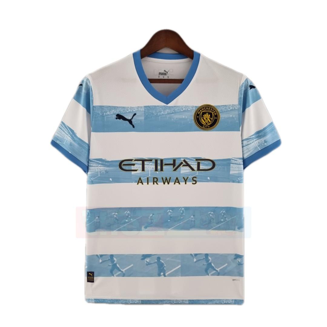 Manchester City Commemorative white blue Jersey 22 23 Football