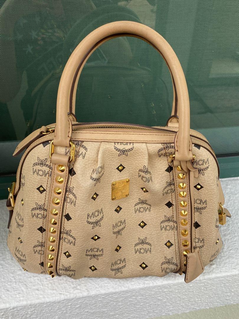Mcm clearance leather bag