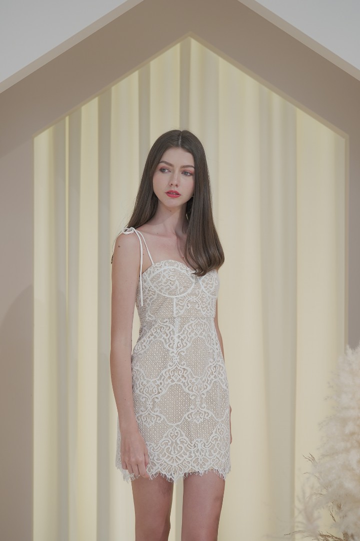 Mikayla Gia Lace Bustier Dress Women s Fashion Dresses Sets