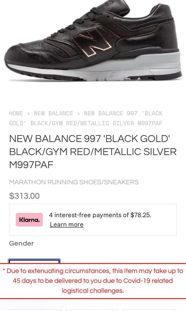 NEW BALANCE 997 'BLACK GOLD , made in USA 🇺🇸, Men's Fashion, Footwear,  Sneakers on Carousell