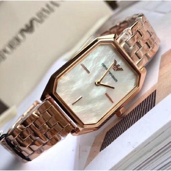 Emporio armani shop ladies rectangular watch