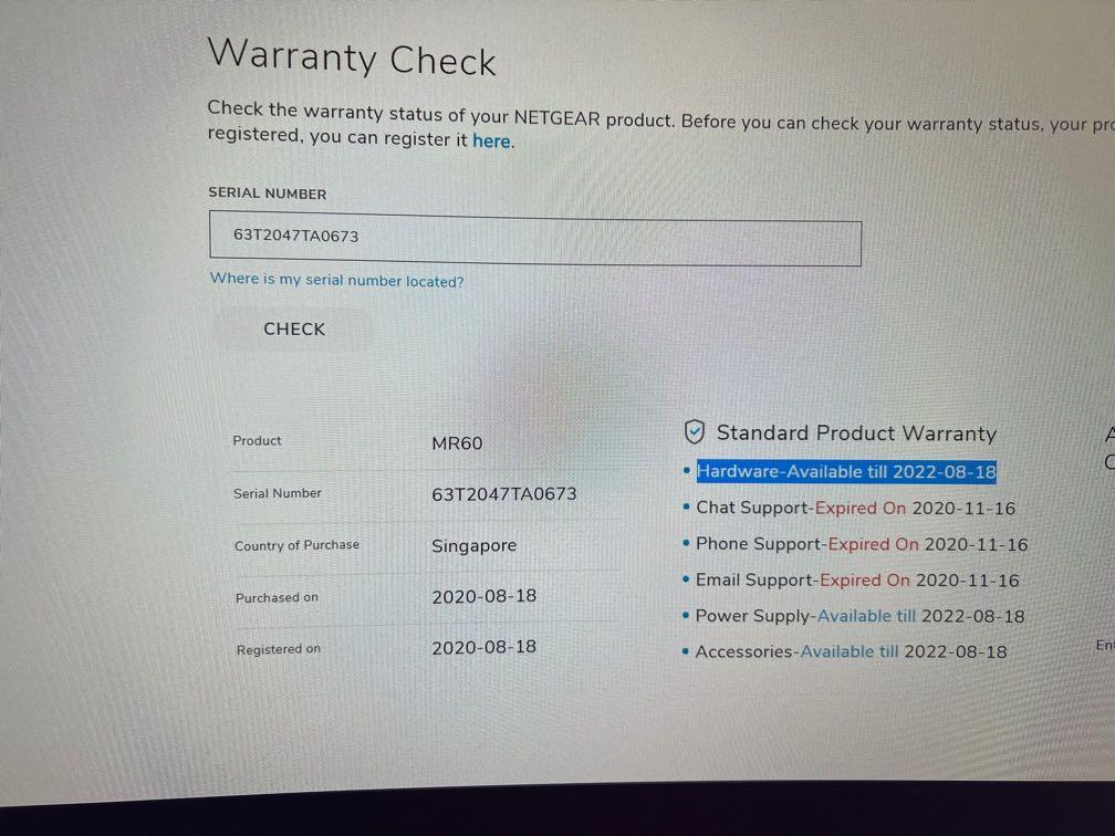 Nighthawk MESH MR60 With warranty , Computers & Tech, Parts