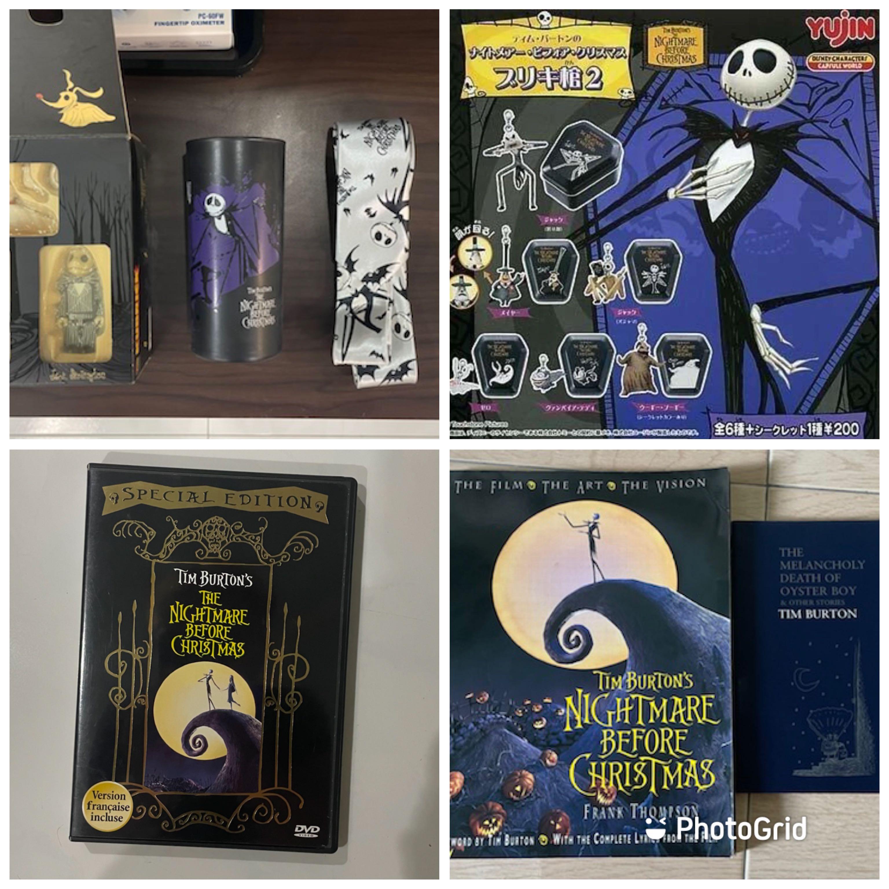 RARE nightmare before christmas gashapon collection, Hobbies & Toys