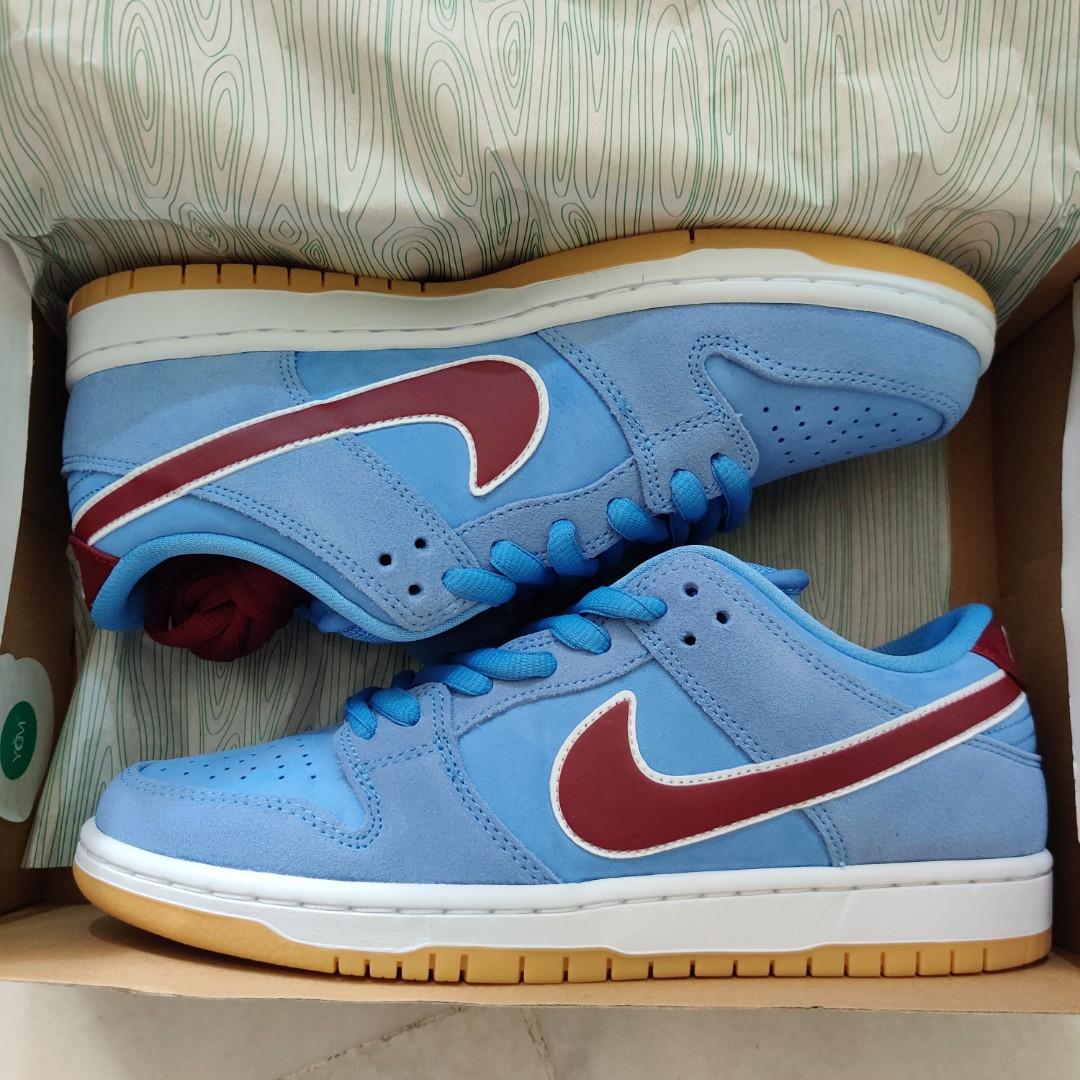 Valor Blue and Team Maroon SB ダンク Low