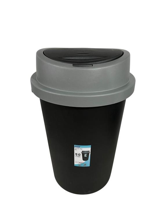 Nikko Trash Can Basurahan (Push to Open), Furniture & Home Living, Cleaning & Homecare Supplies