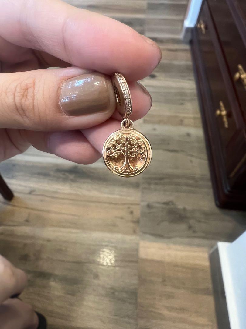 Rose gold family tree pandora charm clearance