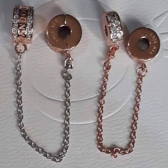 Rose gold outlet safety chain