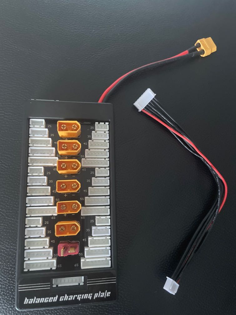 Parallel Lipo battery charging hub from 2S to 6S, Hobbies & Toys, Toys & Games on Carousell