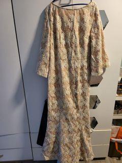 Peach cream Zalia dress