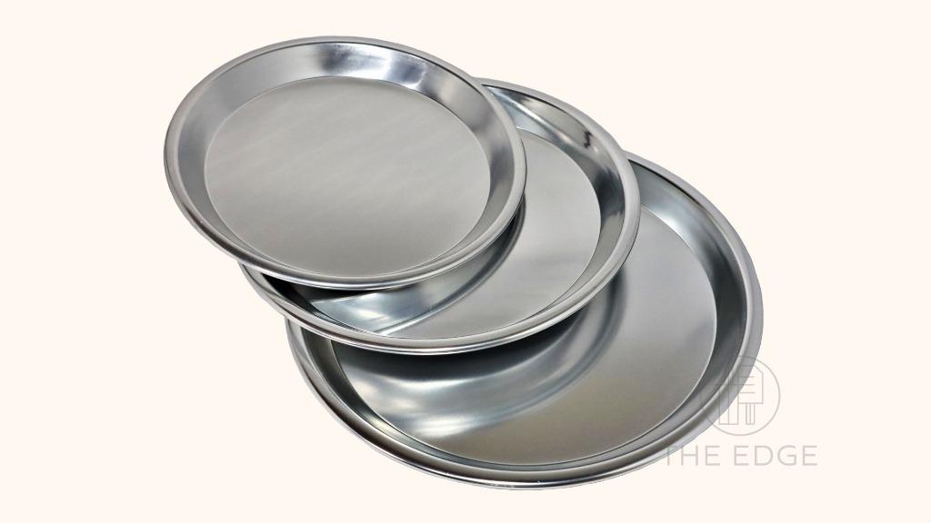Pizza Pan - Aluminum (Category: Bakeware) located in Pasig City. Submitted by kitchenstarincorporated (Listing ID 1157325712, Image 1). Description: Pizza Pan - Aluminum Sizes: 8 inches - P 120.00 9 inches - P 150.00 10 inches - P 165.00.