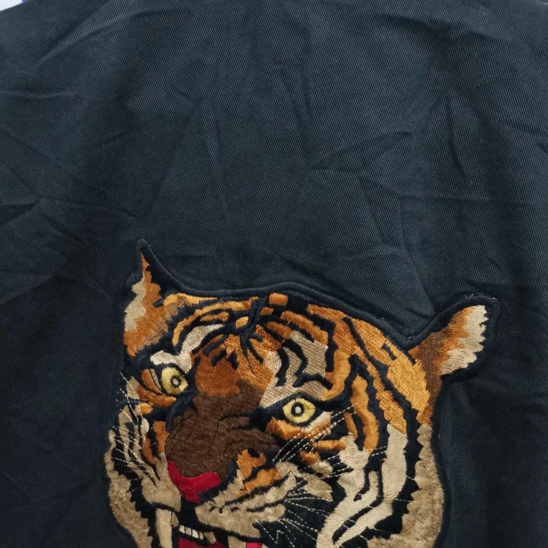 Ralph Lauren Tiger Bomber Jacket in Black
