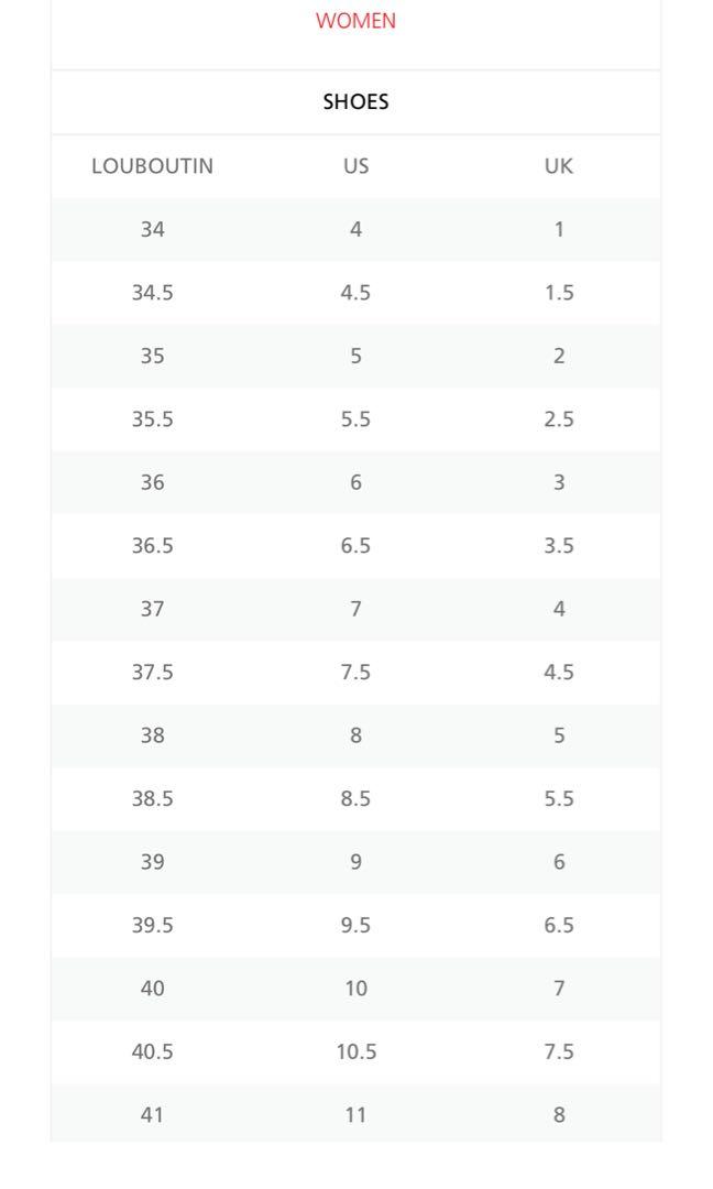 Louboutin Heels Size Chart Kate Louboutin Review Christian