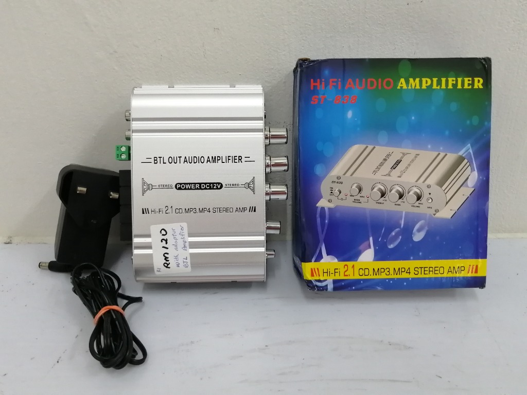 #R1 | BTL Amplifier with Adapter (ST-838), Audio, Soundbars, Speakers ...