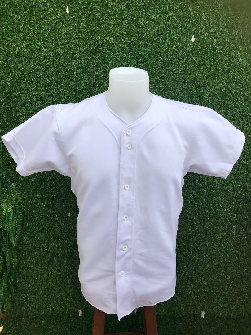 Men's Blank White Full Button Rawlings Baseball Jersey, Men's Fashion,  Coats, Jackets and Outerwear on Carousell