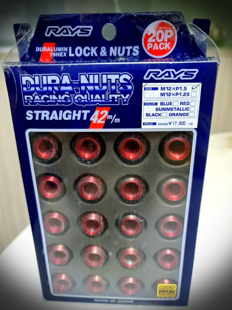 RAYS DURA Series Lock & Nut Set (Original Made in Japan), Car