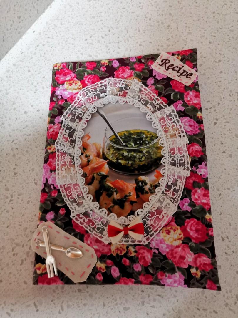 Recipe Book With A Handmade Cover Hobbies Toys Stationery Craft Handmade Craft On Carousell