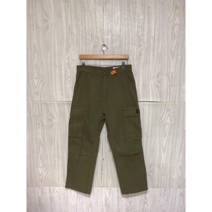 Red Ruggison Lab Military Cargo Pants (Olive), Men's Fashion, Bottoms ...