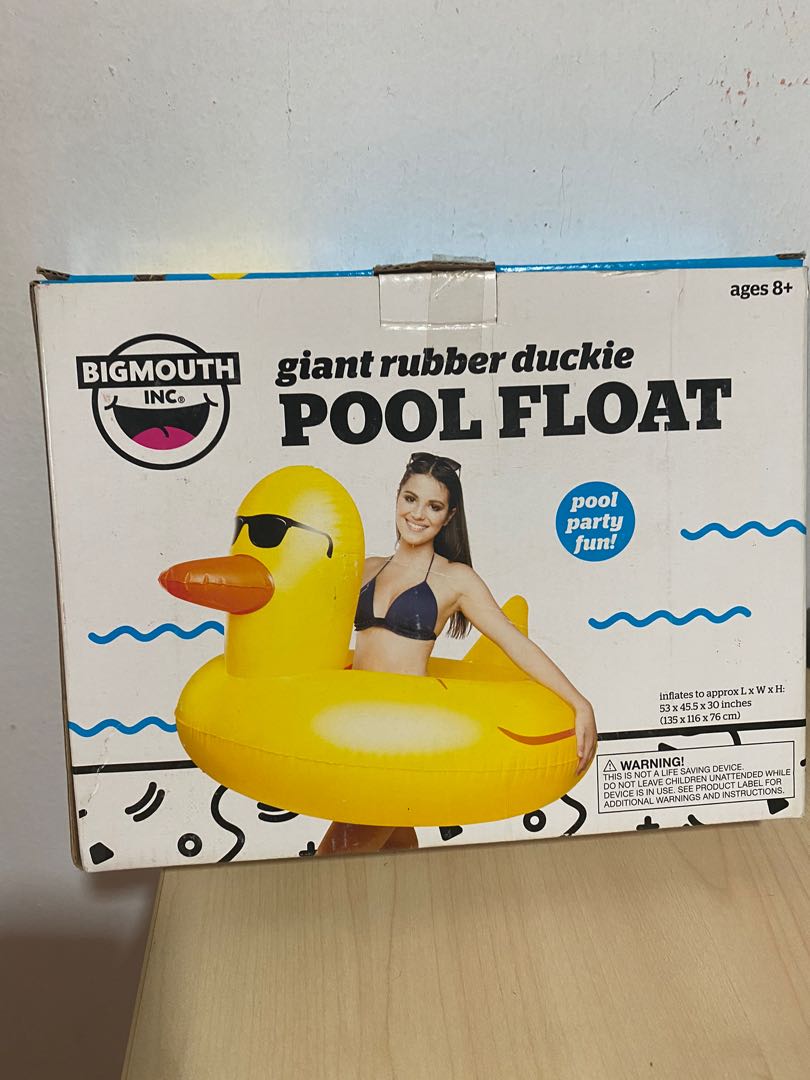 Rubber Duckie Adult Inflatable Giant Pool Float Sports Equipment Sports And Games Water