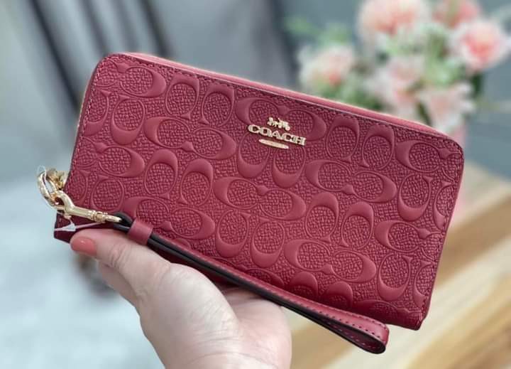 coach wallet red