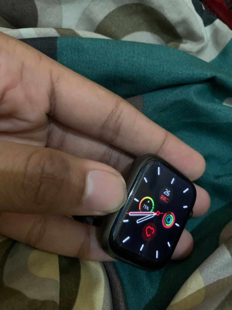 Smartwatch 7 iwo 7 plus, Fesyen Pria, Jam Tangan di Carousell