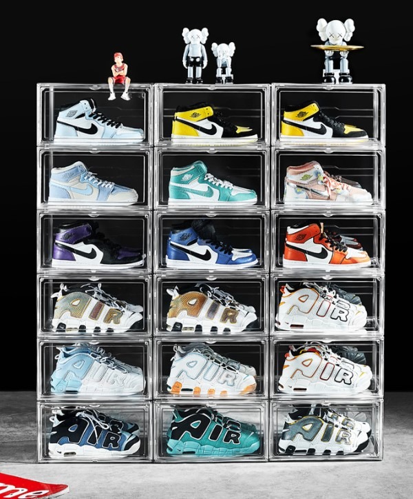 Non filmsy type. Stackable Display Sneakers Shoes Boxes Sneaker Storage ...