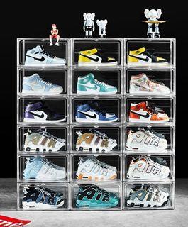 Hsscblet 5 Tiers Metal Shoe Rack,Adjustable Shoe Shelf Storage Organizer  with Versatile Hooks,Stackable Boot & Shoe Storage,for