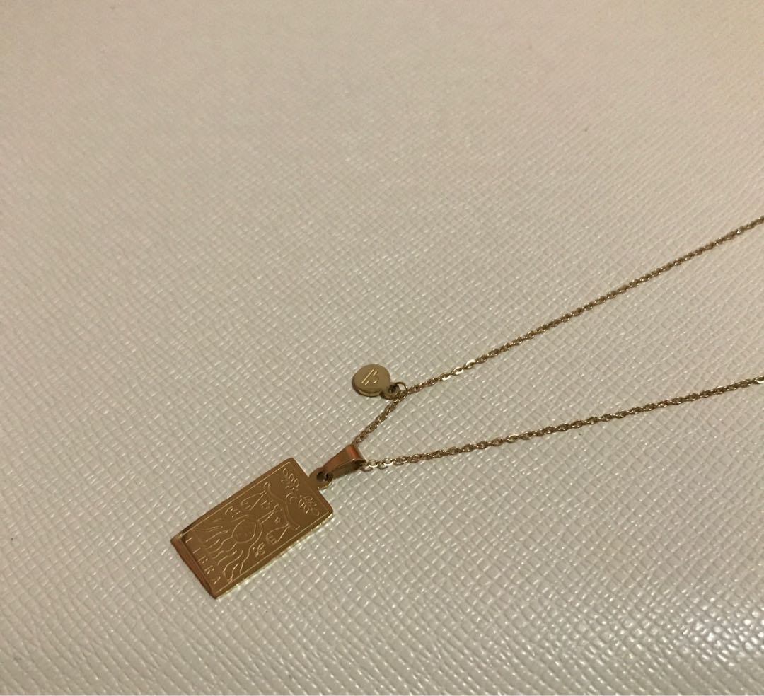 Stainless steel Libra necklace, Women's 