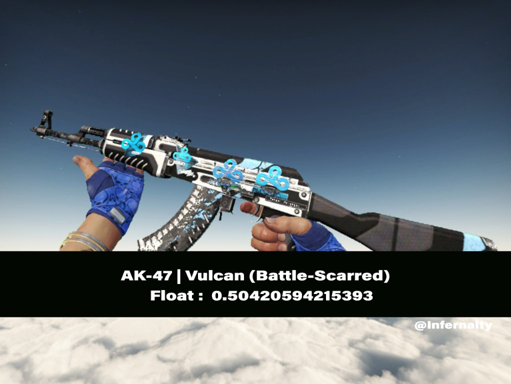 (STICKERS WORTH 60+) AK47 Vulcan BS CSGO SKINS KNIVES, Video Gaming