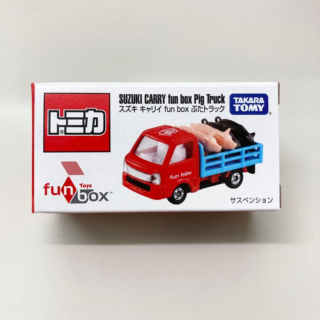 Tomica 台灣鈴木suzuki Carry Fun Box Pig Truck 豬車黑豬豚車動物運搬車運輸車貨車 興趣及遊戲 玩具 遊戲類 Carousell