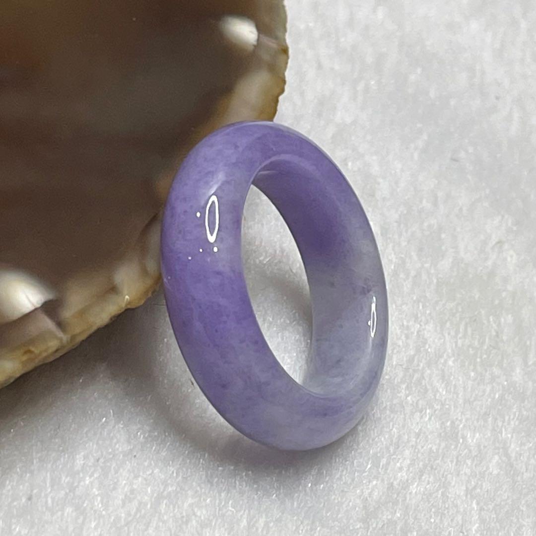 Purple jade ring on sale