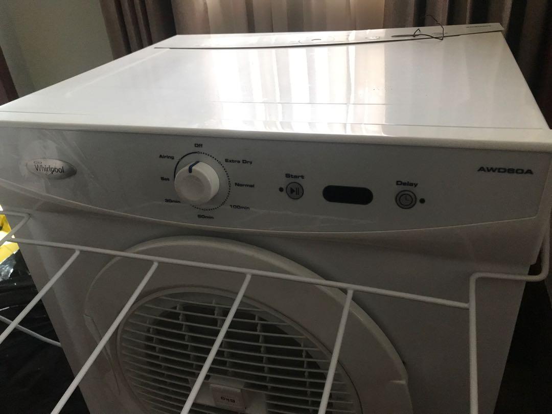Whirlpool Dryer AWD60A 6kg Capacity, TV & Home Appliances, Washing