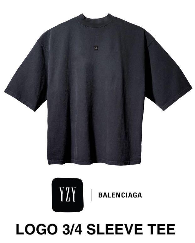 現貨！YEEZY GAP BALENCIAGA 聯名oversized短袖T恤size:XS, 他的時尚, 上衣在旋轉拍賣