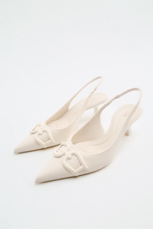 Zara white pumps hotsell