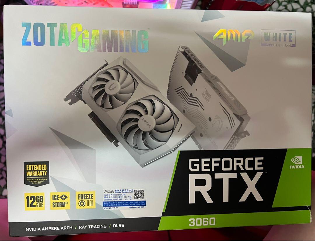 ZOTAC GAMING GeForce RTX 3060 AMP White Edition, 電腦＆科技