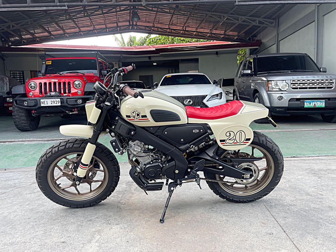 2021s Yamaha XSR 155 Mc Custom (Category: Motorbikes for Sale) located in Bacoor. Submitted by myronemz8 (Listing ID 1157583768, Image 1). Description: For Sale/Swap 2021s Yamaha XSR MC Custom Build No.2 Moto Build Pilipinas Good as Bnew 600KM only Dare to Compare🙏🏻❤️🏍 268k neg upon viewing Accept Trade In🙏🏍 Look For: Myrone R. Tabing Bacoor, Cavite 📱☎️09153922853 GLOBE 📱☎️09311493819 SUN.