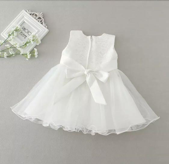 White dress online for girl baby