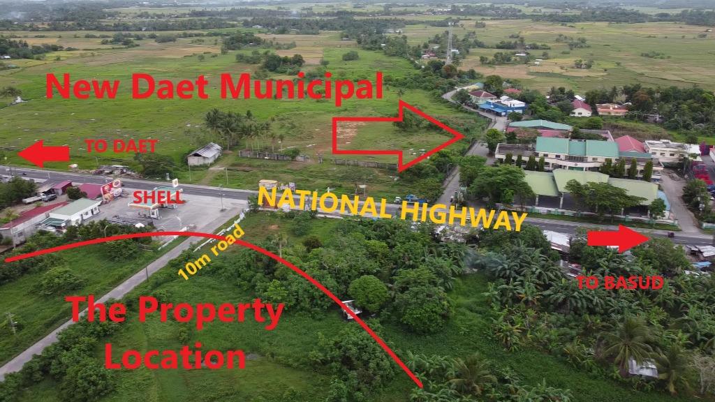 For Sale 1000sqm & 500 sqm lots Daet Camarines Norte nr. New Municipal Hall, Property, For Sale