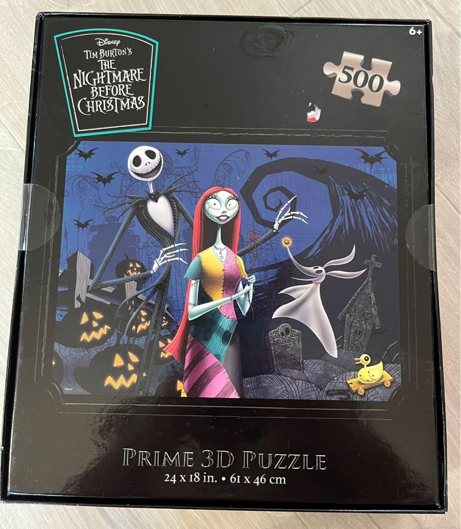 Disney Tim Burton's The Nightmare Before Christmas Sally and Jack Prime 3D  Puzzle 500 Pieces 