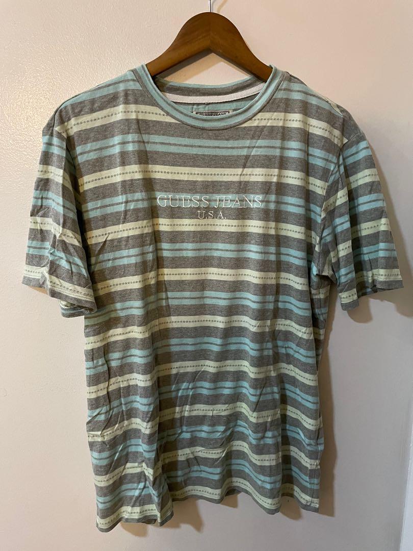 90s Guess Jeans USA stripe shirt, Men's 