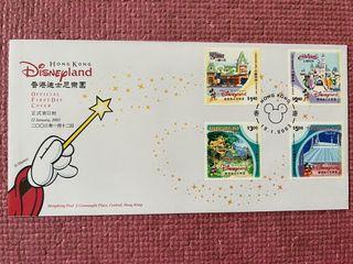 香港迪士尼樂園首日封 發行日期2003年1月12日 stamp
