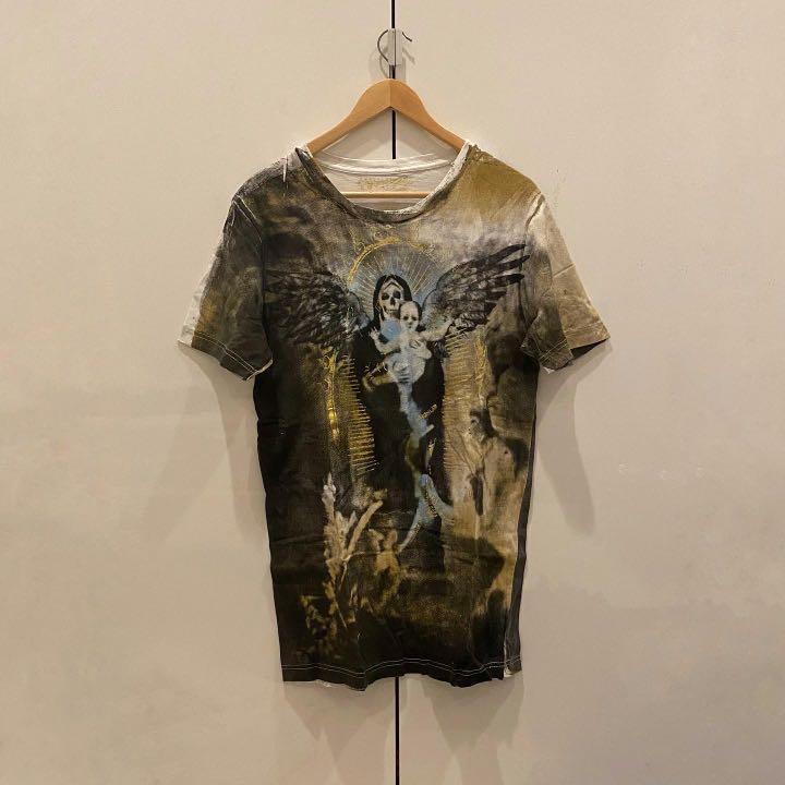 affliction tee, Fesyen Pria, Pakaian 